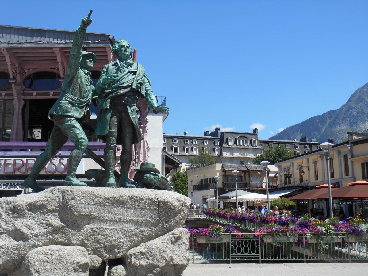 Vue Brevent Sublime En Centre Ville Avec Parking Prive Chamonix Bagian luar foto