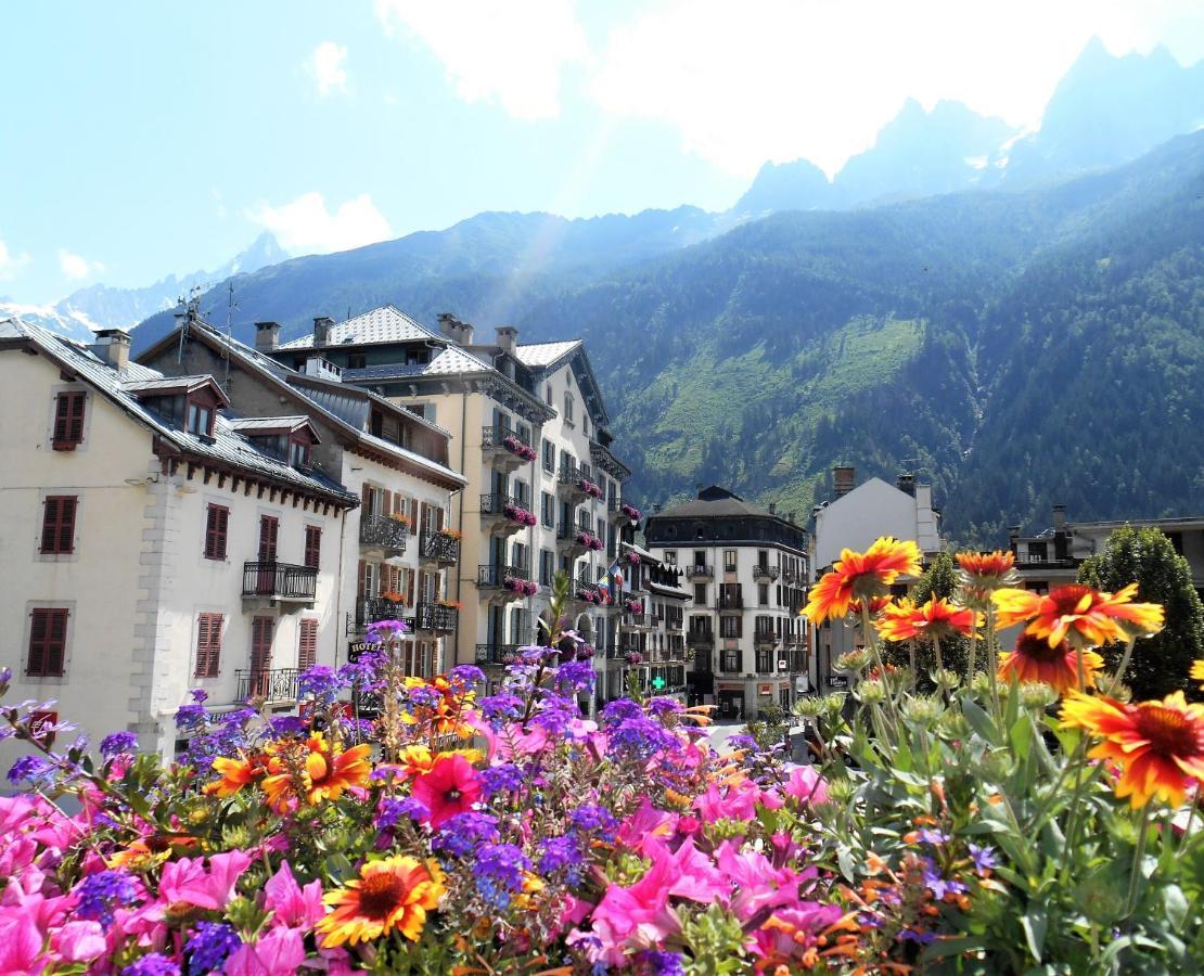 Vue Brevent Sublime En Centre Ville Avec Parking Prive Chamonix Bagian luar foto