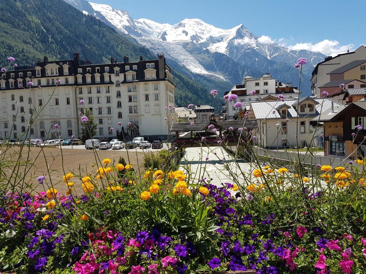 Vue Brevent Sublime En Centre Ville Avec Parking Prive Chamonix Bagian luar foto
